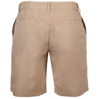 EMPORIO ARMANI Herren Bermudashorts - SATIN LABEL, Bermuda, Baumwollgewebe Taupe M