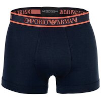 EMPORIO ARMANI Herren Trunks, 3er Pack - CORE LOGOBAND, Shorts, Stretch Cotton Blau M