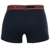 EMPORIO ARMANI Herren Trunks, 3er Pack - CORE LOGOBAND, Shorts, Stretch Cotton Blau M
