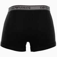 EMPORIO ARMANI Herren Trunks, 3er Pack - CORE LOGOBAND, Shorts, Stretch Cotton Schwarz M