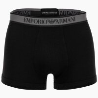 EMPORIO ARMANI mens trunks, 3-pack - CORE LOGOBAND, shorts, stretch cotton Black M (Medium)