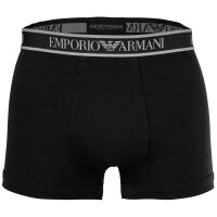 EMPORIO ARMANI mens trunks, 3-pack - CORE LOGOBAND, shorts, stretch cotton Black M (Medium)