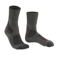 FALKE Men’s Trekking Socks – TK1 Adventure Men, Hiking Socks, Heavy Cushioning, Merino Wool Dark Grey 42-43 (UK 8-9)