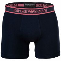 EMPORIO ARMANI Herren Boxershorts, 3er Pack - CORE LOGOBAND, Boxer, Stretch Cotton Blau L