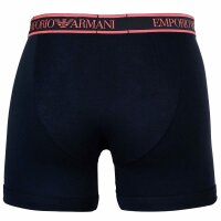 EMPORIO ARMANI Herren Boxershorts, 3er Pack - CORE LOGOBAND, Boxer, Stretch Cotton Blau L