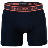 EMPORIO ARMANI Herren Boxershorts, 3er Pack - CORE LOGOBAND, Boxer, Stretch Cotton Blau L