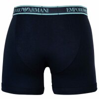 EMPORIO ARMANI mens boxer shorts, 3-pack - CORE LOGOBAND, boxer, stretch cotton Blue L (Large)