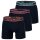 EMPORIO ARMANI Herren Boxershorts, 3er Pack - CORE LOGOBAND, Boxer, Stretch Cotton Blau L