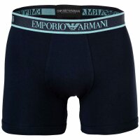 EMPORIO ARMANI Herren Boxershorts, 3er Pack - CORE LOGOBAND, Boxer, Stretch Cotton Blau M