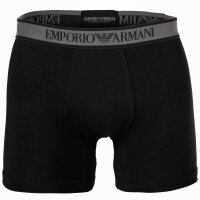 EMPORIO ARMANI Herren Boxershorts, 3er Pack - CORE LOGOBAND, Boxer, Stretch Cotton Schwarz M