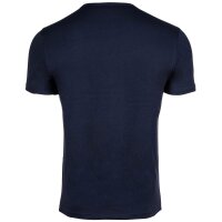 EMPORIO ARMANI Herren T-Shirt, 2er Pack - ENDURANCE, Rundhals, Regular Fit, Stretch Cotton Blau/Weiß L