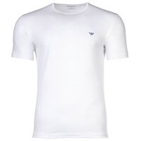 EMPORIO ARMANI Herren T-Shirt, 2er Pack - ENDURANCE, Rundhals, Regular Fit, Stretch Cotton Blau/Weiß L