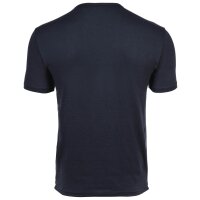 EMPORIO ARMANI Herren T-Shirt, 2er Pack - PURE COTTON, Rundhals, Regular Fit, Logo Blau/Weiß M