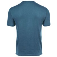 EMPORIO ARMANI Mens T-shirt, 2-pack - PURE COTTON, short sleeve, round neck, logo Blue/Petrol S (Small)