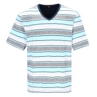 hajo Men Pyjamas, Short - Premium Cotton, V-Neck, Pyjamas, Shorty, Cotton Blu M (Medium)