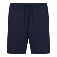 hajo Men Pyjamas, Short - Klima-Light, Round Neck, Pyjamas, Shorty, Cotton Blend Blue/Grey M (Medium)