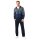 hajo Men lounge suit, long - climate comfort, zip jacket, cotton blend Dark blue L (Large)