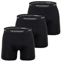 EMPORIO ARMANI mens boxer shorts, 3-pack - CORE LOGOBAND, boxer, stretch cotton Black M (Medium)