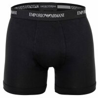 EMPORIO ARMANI mens boxer shorts, 3-pack - CORE LOGOBAND, boxer, stretch cotton Black M (Medium)