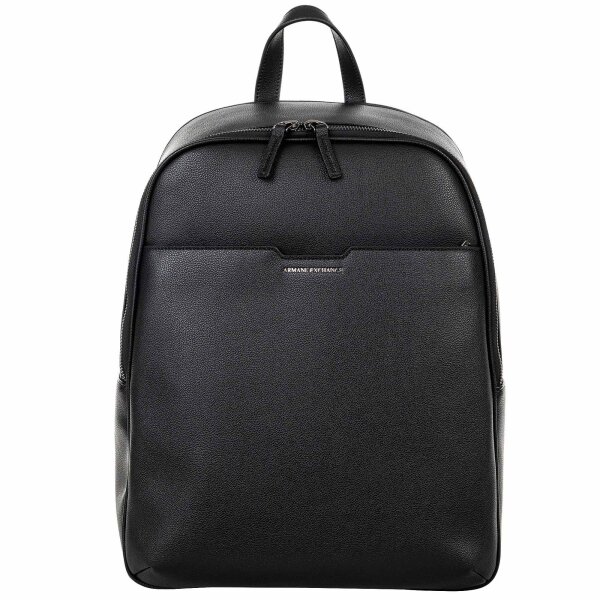 A|X ARMANI EXCHANGE Mens Backpack - Alex Backpack, imitation leather, 41x32x14cm (HxWxD) Black One Size