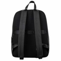 A|X ARMANI EXCHANGE Herren Rucksack - Alex Backpack, Lederimitat, 41x32x14cm (HxBxT) Schwarz One Size