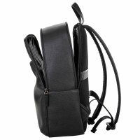A|X ARMANI EXCHANGE Mens Backpack - Alex Backpack, imitation leather, 41x32x14cm (HxWxD) Black One Size