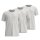 TOM TAILOR Herren T-Shirt, 3er Pack - Rundhals, Kurzarm, Single Jersey, Baumwolle, einfarbig Weiß M