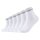Mustang Mens Quarter Socks, 6-Pack - Casual Organic Cotton Quarter, Plain White 39-42 (UK 6-8)