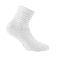 Rohner Basic Unisex Quarter Socken, 3er Pack - Sport Quarter, Baumwollmischung, einfarbig Weiß 35-38