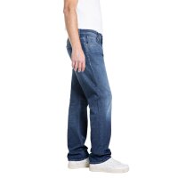REPLAY Herren Jeans - INDIGO, Stretch Denim, Länge 32, Straight Fit Dunkelblau 30W/32L