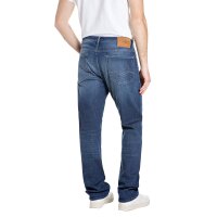 REPLAY Herren Jeans - INDIGO, Stretch Denim, Länge 32, Straight Fit Dunkelblau 30W/32L