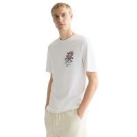 SCOTCH&SODA Men T-shirt - Front & Back Artwork Tee, Regular Fit, Print, Round Neck, Short Sleeve White M (Medium)