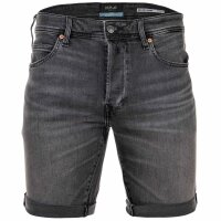 REPLAY Mens Denim Shorts - Super Stretch Denim, Tapered Fit Grey 30W