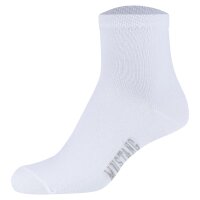 Mustang Damen Quartersocken, 6er Pack - Casual Organic Cotton Quarter, uni Weiß 35-38
