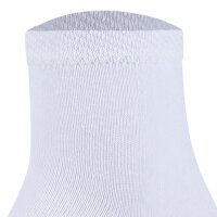 Mustang Womens Quarter Socks, 6-Pack - Casual Organic Cotton Quarter, Plain White 35-38 (UK 2,5-5)