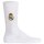 Real Madrid Unisex Socks, 5-Pack – Tennis Embroidery Socks, Emblem Logo embroidered, Cotton Blend, Solid Color White 35-38 (2.5-5 UK)