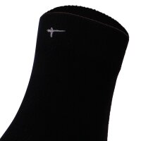 Tamaris womens socks, pack of 3 – Comfort Cotton Socks, crew socks, plain colour   Black 35-38 (UK 2,5-5)