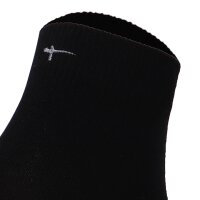 Tamaris womens quarter socks, pack of 3 – Comfort Cotton Quarter, plain Black 35-38 (UK 2,5-5)