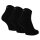 Tamaris Damen Quartersocken, 3er Pack - Comfort Cotton Quarter, einfarbig Schwarz 35-38