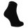 Tamaris Damen Quartersocken, 3er Pack - Comfort Cotton Quarter, einfarbig Schwarz 35-38