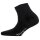 Tamaris Damen Quartersocken, 3er Pack - Comfort Cotton Quarter, einfarbig Schwarz 39-42