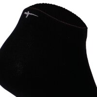 Tamaris Damen Sneakersocken, 3er Pack - Comfort Cotton Sneaker, einfarbig Schwarz 35-38