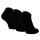 Tamaris Damen Sneakersocken, 3er Pack - Comfort Cotton Sneaker, einfarbig Schwarz 35-38