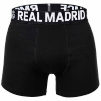 Real Madrid Herren Boxershorts, 5er Pack - Boxer Briefs, Baumwollmischung, Logobund, einfarbig Schwarz S
