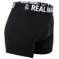 Real Madrid Herren Boxershorts, 5er Pack - Boxer Briefs, Baumwollmischung, Logobund, einfarbig Schwarz S
