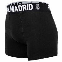 Real Madrid Herren Boxershorts, 5er Pack - Boxer Briefs, Baumwollmischung, Logobund, einfarbig Schwarz S