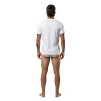 Real Madrid Herren Slips, 5er Pack - Briefs, Baumwollmischung, Logobund, einfarbig Schwarz/Grau/Weiß S