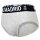Real Madrid Mens Briefs, 5-Pack - Briefs, Cotton Blend, Logo Waistband, Plain Black/Grey/White S (Small)