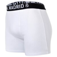 Real Madrid Boys Boxer Shorts, 5-Pack - Boxer Trunks, Cotton Blend, Logo Waistband, Plain White/Navy/Black 116