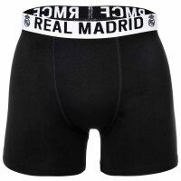 Real Madrid Boys Boxer Shorts, 5-Pack - Boxer Trunks, Cotton Blend, Logo Waistband, Plain White/Navy/Black 116